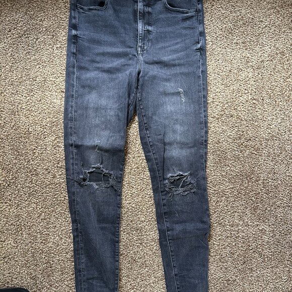 American Eagle Denim - American Eagle Black Skinny Jeans 12 Long